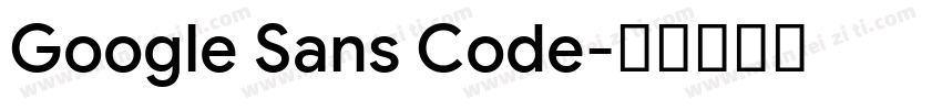 Google Sans Code字体转换